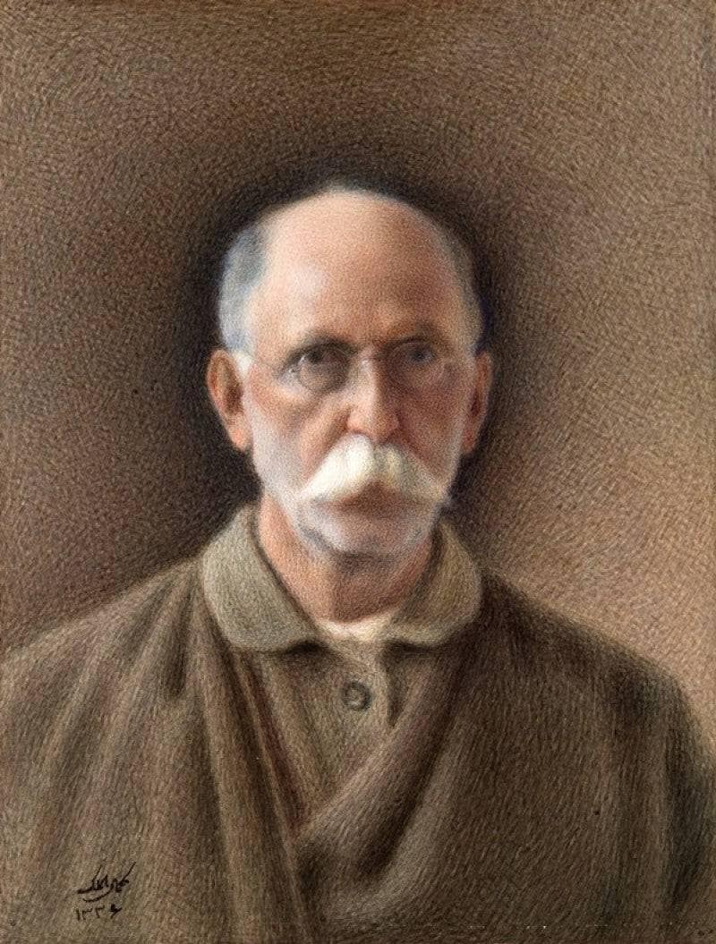 Self-Portrait - Kamal-ol-molk by Kamal-ol-Molk — Oil Painting Reproduction