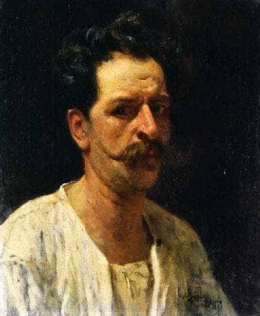 Self-portrait in dining room