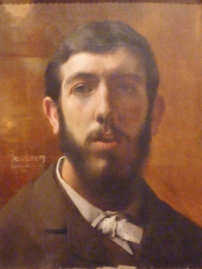 Self-portrait in dining room
