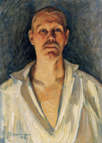 Self-portrait in study