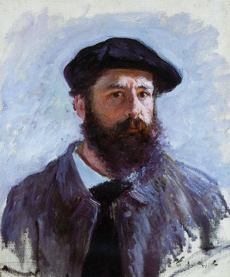 Self-Portrait with a Beret by Claude Monet — Oil Painting Reproduction