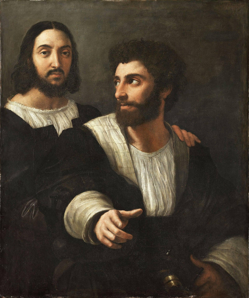 Self Portrait with a Friend by Raphael — Oil Painting Reproduction