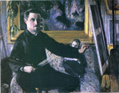 Self-Portrait with an Easel in entryway