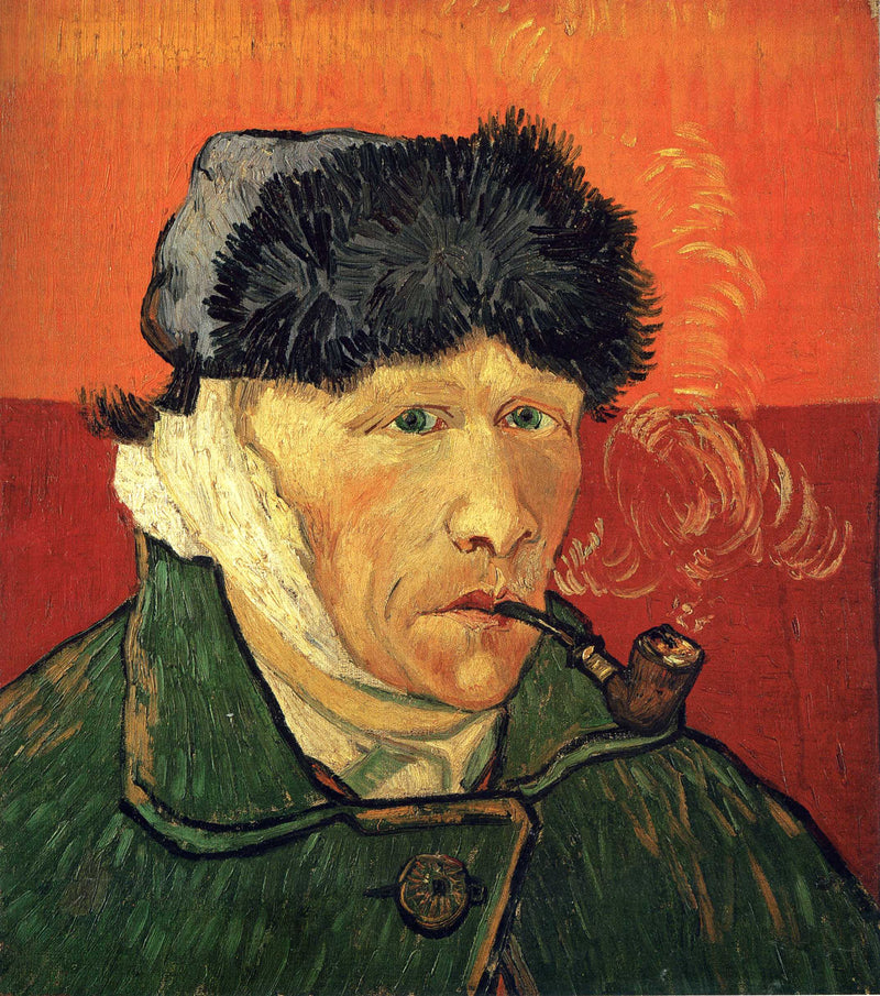 Self-portrait with bandaged ear by Vincent van Gogh — Oil Painting Reproduction