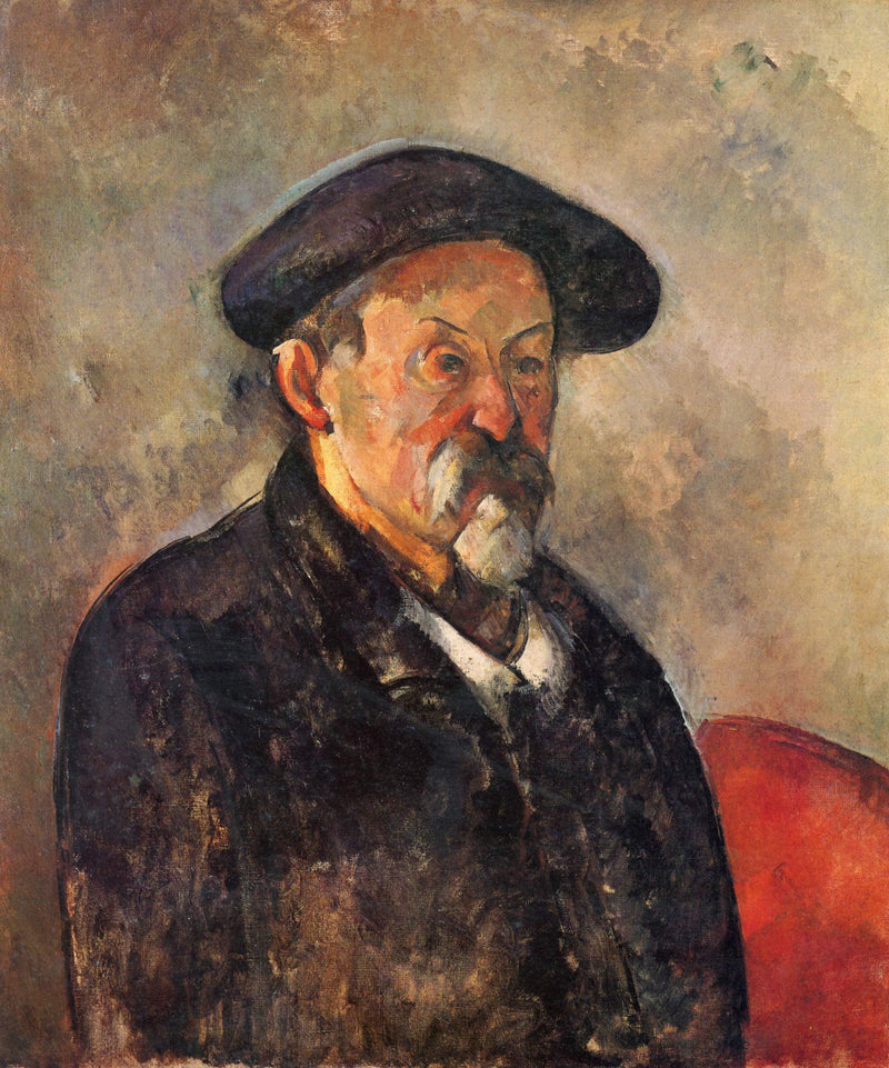 Self-Portrait with Beret by Paul Cezanne — Oil Painting Reproduction