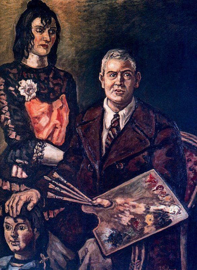 Self-Portrait with Doll in bedroom