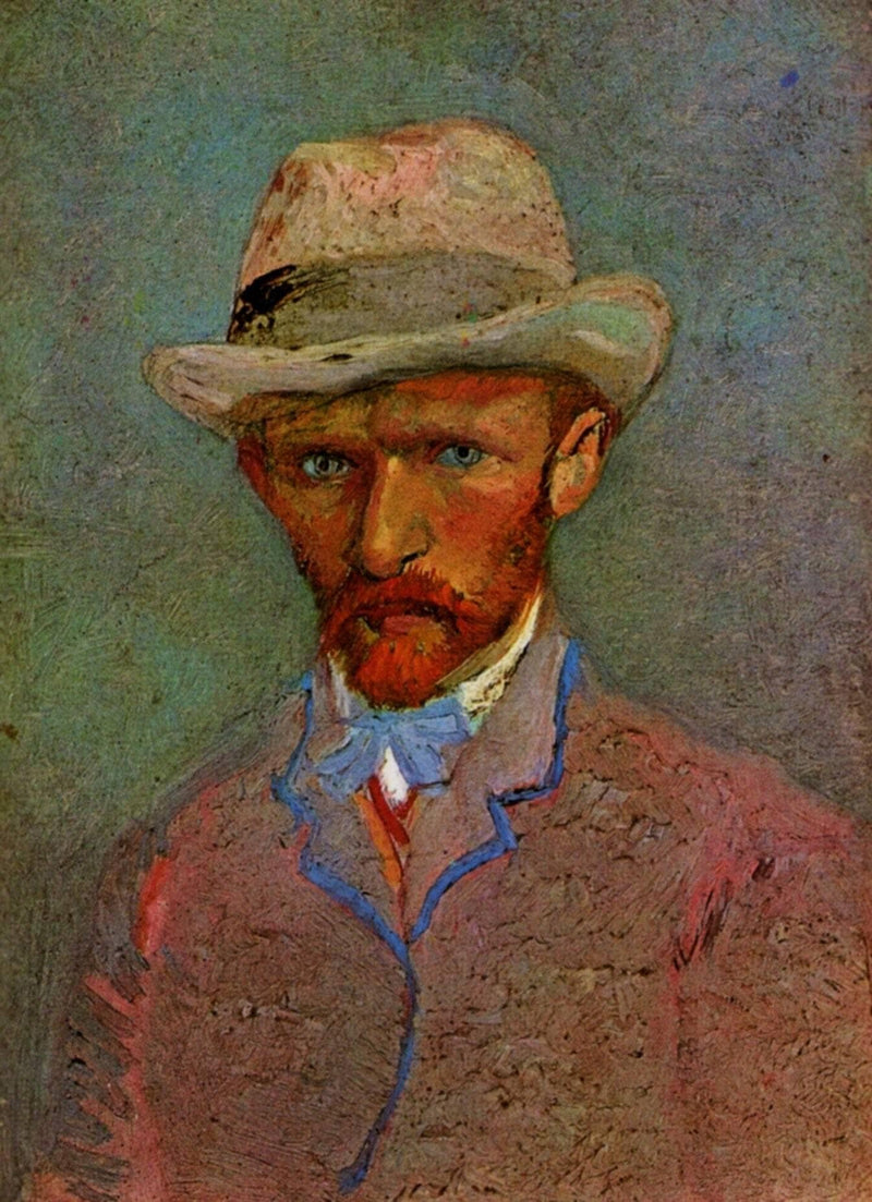 Self-Portrait with Gray Felt Hat by Vincent van Gogh — Oil Painting Reproduction