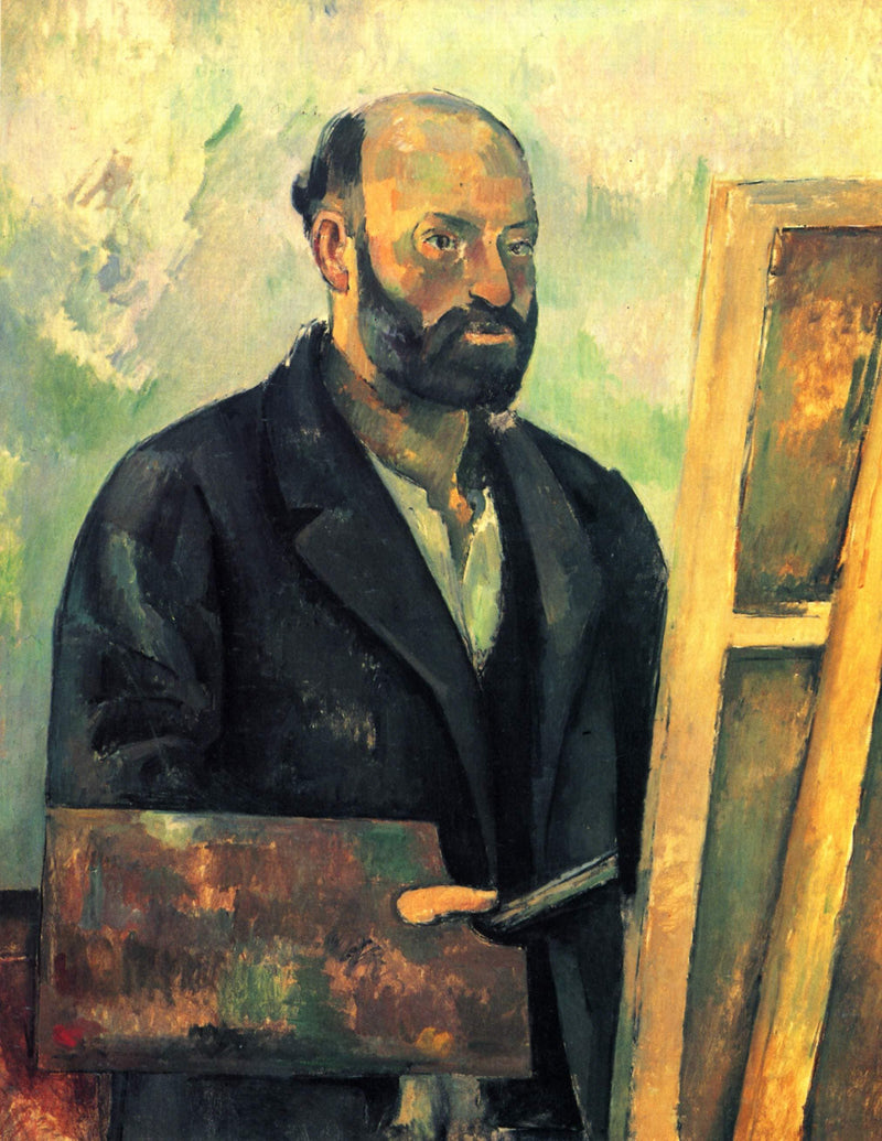 Self-Portrait with Palette by Paul Cezanne — Oil Painting Reproduction