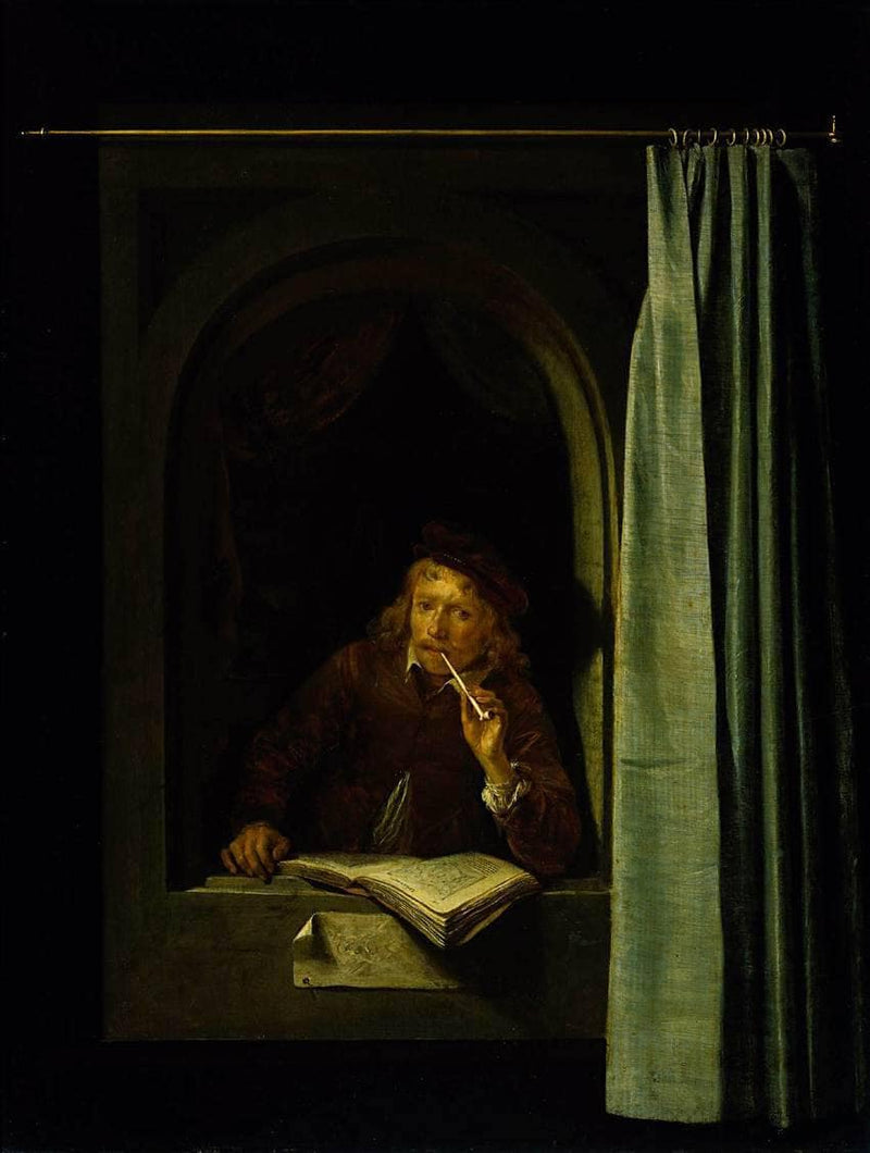 Self Portrait by Gerrit Dou — Oil Painting Reproduction