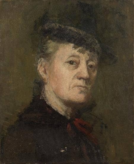 Self-Portrait by Kitty Lange Kielland — Oil Painting Reproduction