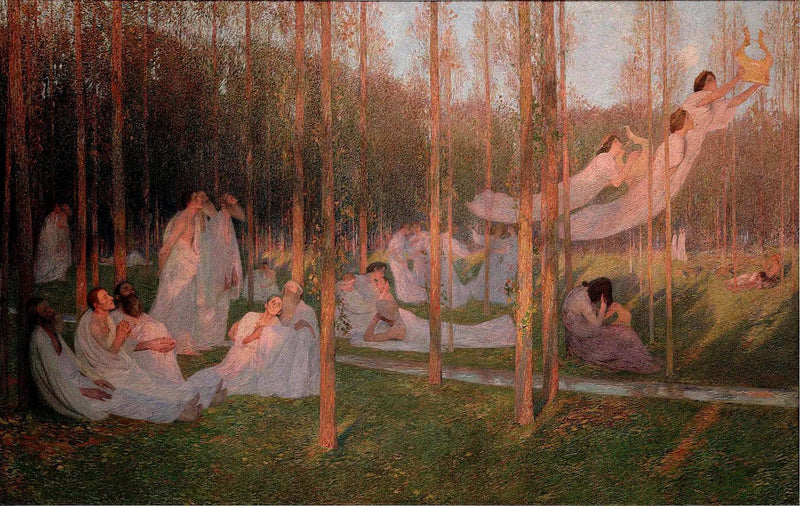 Serenity, illustration for Book VI of the Aeneid by Henri Martin — Oil Painting Reproduction