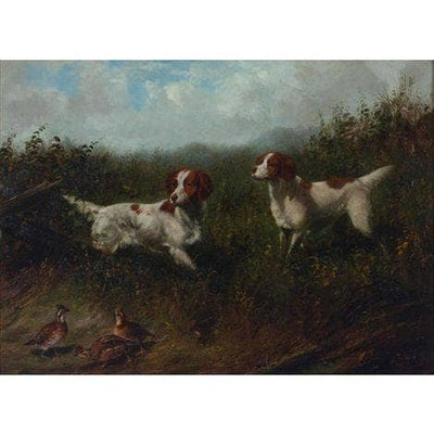 Setters on Quail in entryway