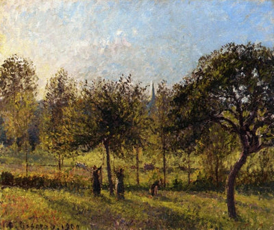 Setting Sun, Autumn in Eragny in living room