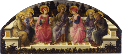 Seven Saints in hallway