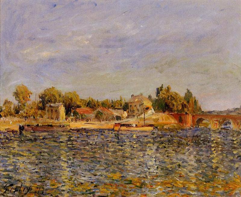 Sevres Bridge by Alfred Sisley — Oil Painting Reproduction