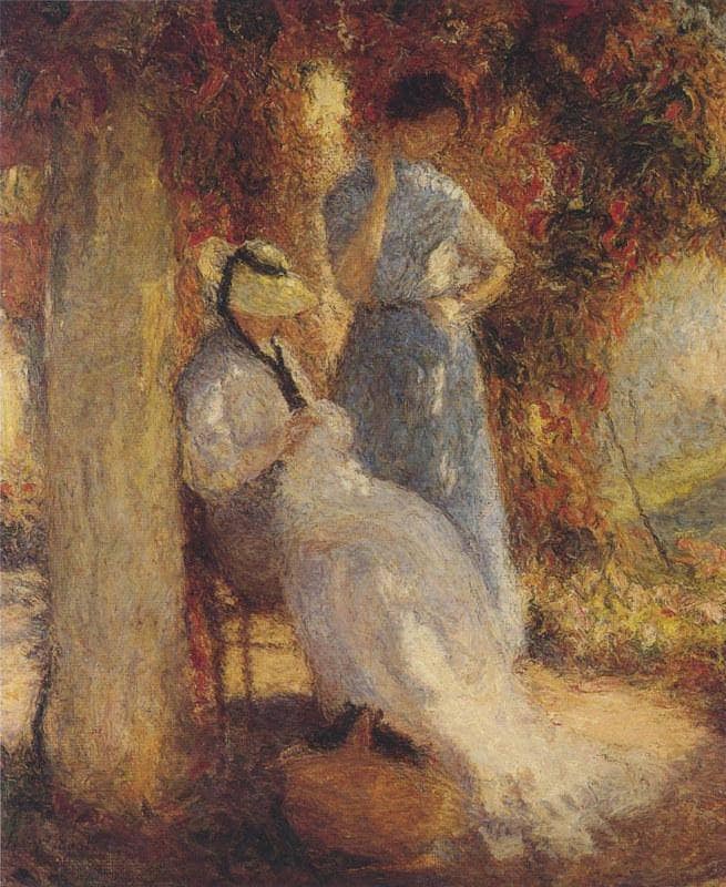 Sewing at Marquayrol by Henri Martin — Oil Painting Reproduction