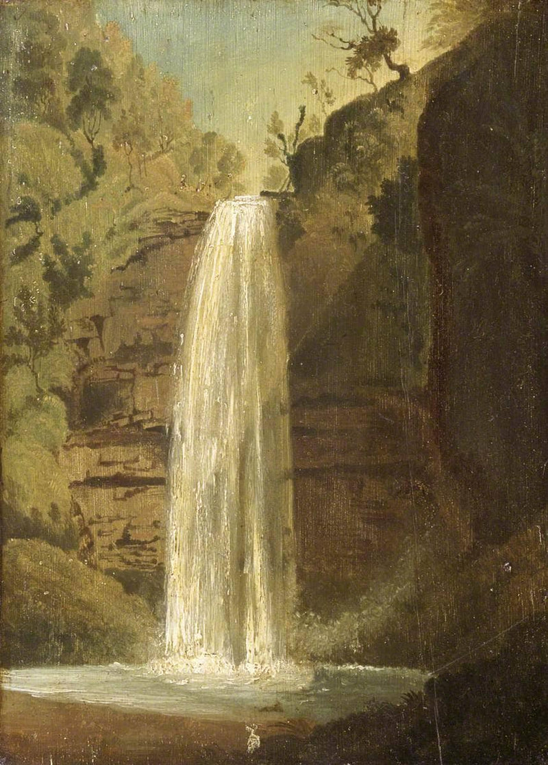 Sgwd yr Henryd, Vale of Neath by Penry Williams — Oil Painting Reproduction