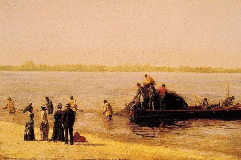 Shad Fishing at Gloucester on the Delaware River by Thomas Eakins — Oil Painting Reproduction
