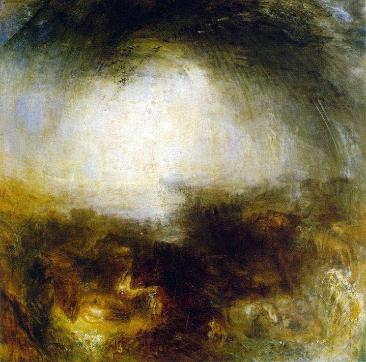 Shade and Darkness, The Evening of The Deluge by J.M.W. Turner — Oil Painting Reproduction