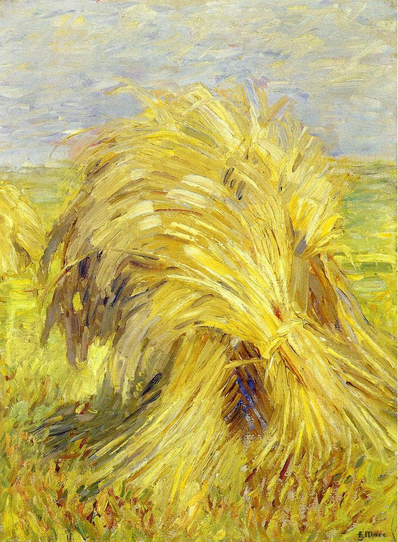 Sheaf of Grain by Franz Marc — Oil Painting Reproduction