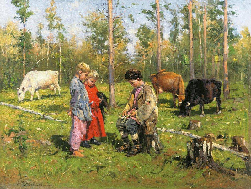 Shepherds by Vladimir Makovsky — Oil Painting Reproduction