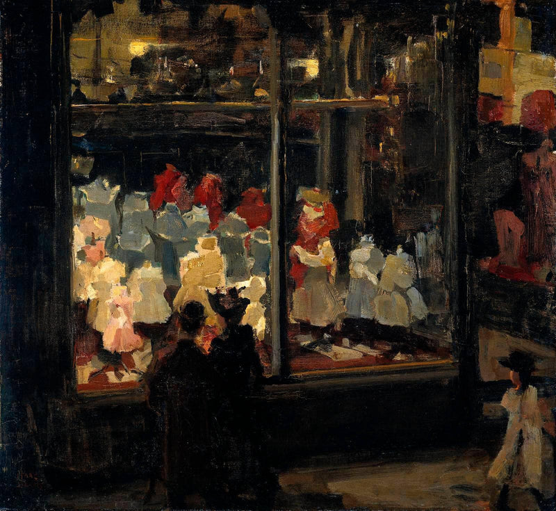 Shop Window by Isaac Israels — Oil Painting Reproduction