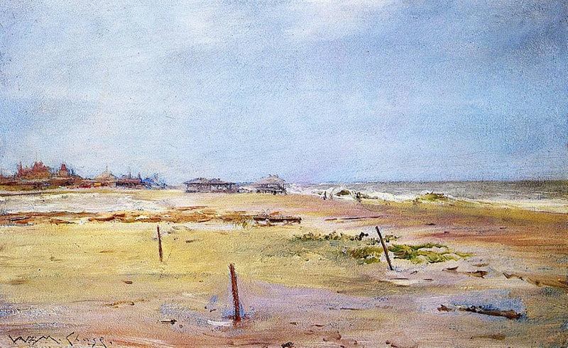 Shore Scene by William Merritt Chase — Oil Painting Reproduction