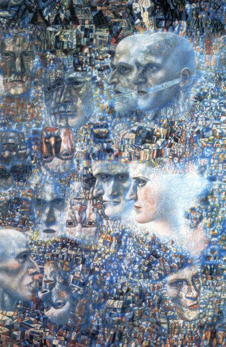Shostakovich's First Symphony by Pavel Filonov — Oil Painting Reproduction