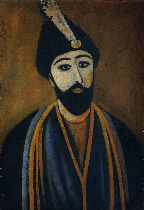 Shota Rustaveli by Niko Pirosmani, Oil Painting Reproduction