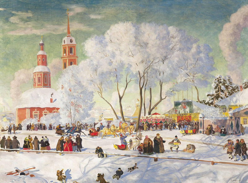 Shrovetide by Boris Kustodiev — Oil Painting Reproduction