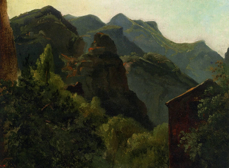 Side of the Valley of Saint-Vincent (Auvergne) by Theodore Rousseau — Oil Painting Reproduction