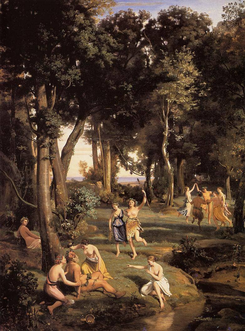 Silenus by Camille Corot — Oil Painting Reproduction