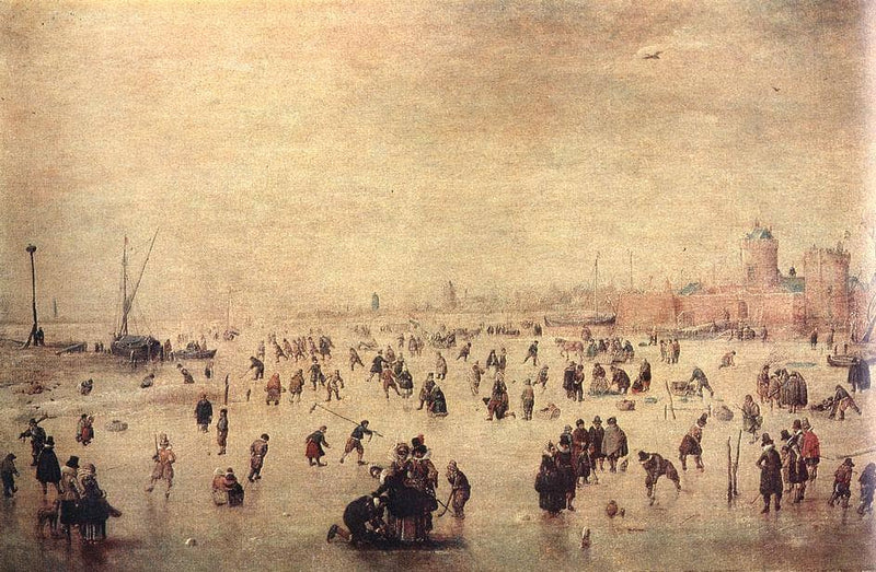 Skaters by Hendrick Avercamp — Oil Painting Reproduction