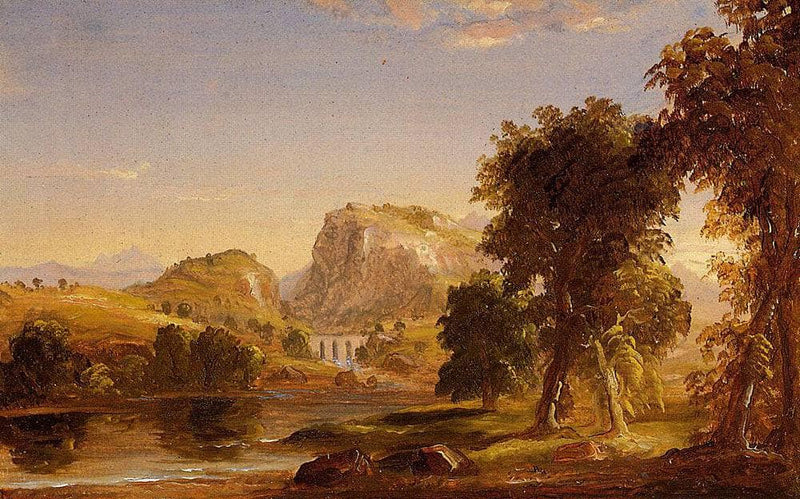 Sketch for "Dream of Arcadia" by Thomas Cole — Oil Painting Reproduction