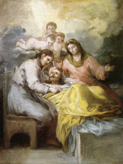 Sketch for The Death of Saint Joseph in living room