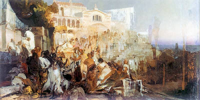 Sketch for the "Torch of Nero" in modern living room