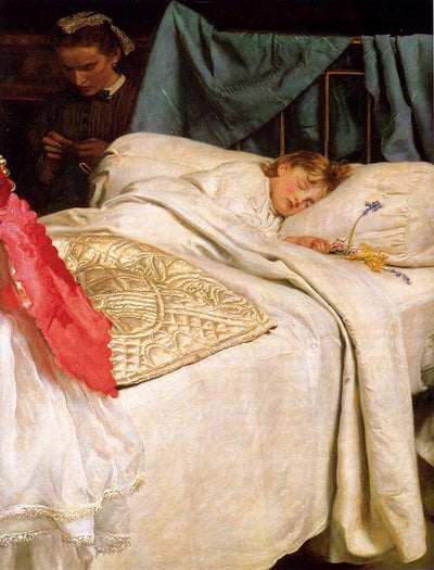 Sleeping in kitchen
