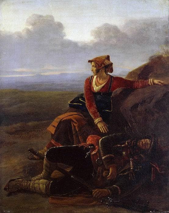 Sleeping robber by Louis Léopold Robert — Oil Painting Reproduction