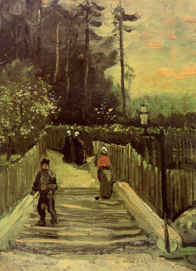 Sloping Path in Montmartre in study