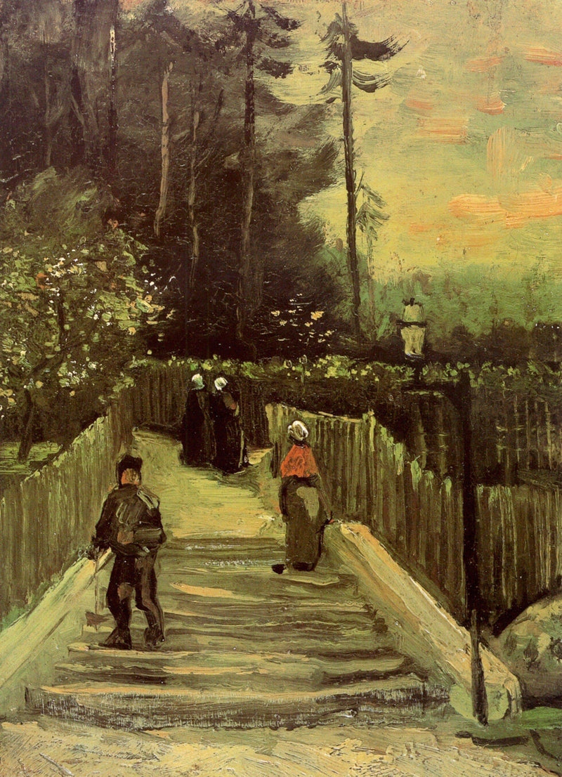 Sloping Path in Montmartre by Vincent van Gogh — Oil Painting Reproduction