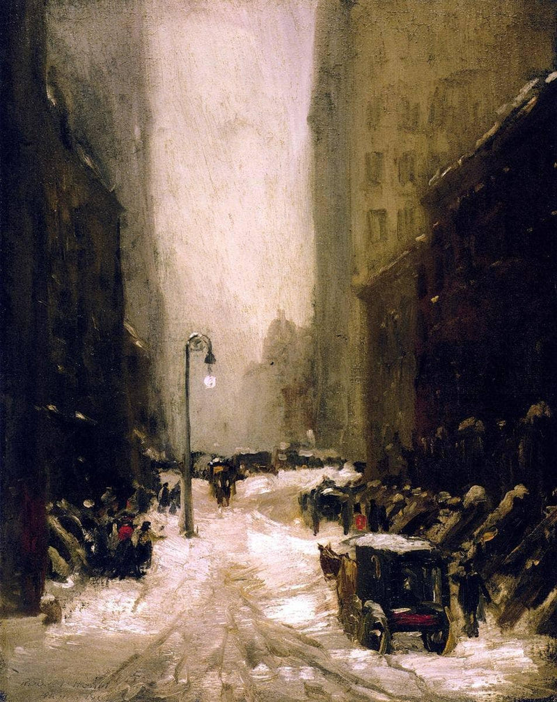 Snow in New York by Robert Henri — Oil Painting Reproduction