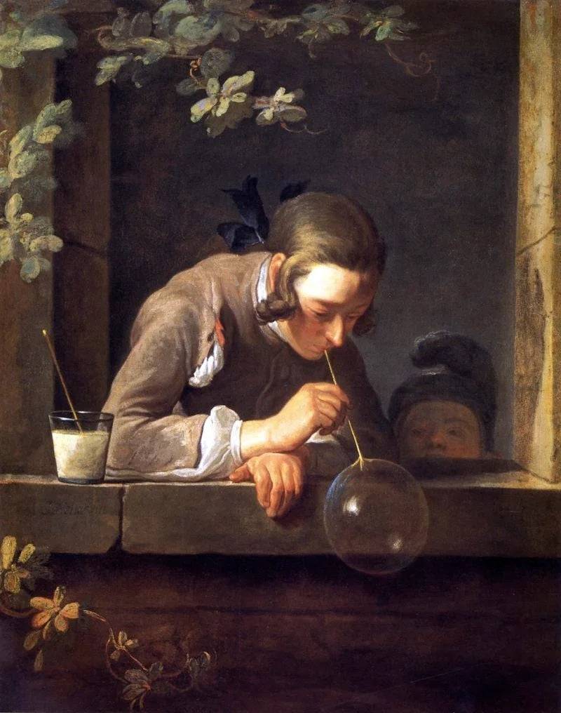 Soap Bubbles by Jean-Baptiste-Simeon Chardin — Oil Painting Reproduction