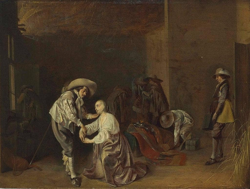 Soldiers Taking Plunder by Willem Cornelisz Duyster — Oil Painting Reproduction