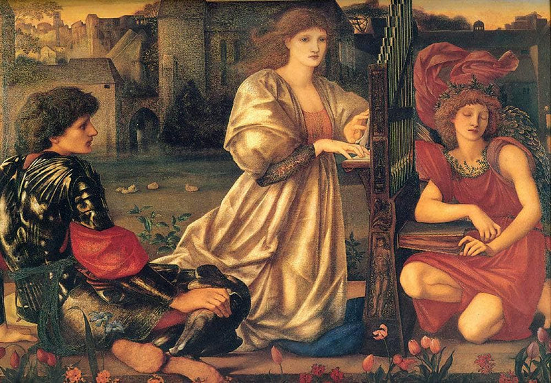 Song of Love by Edward Burne-Jones — Oil Painting Reproduction