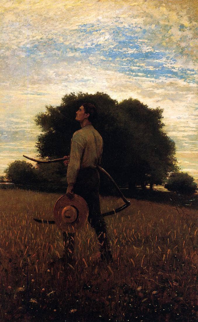 Song of the Lark (also known as In the Field) by Winslow Homer — Oil Painting Reproduction