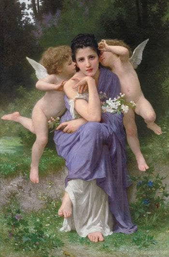 Songs of Spring by William-Adolphe Bouguereau — Oil Painting Reproduction