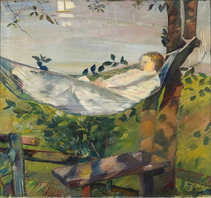 Sonnenflecken by Oda Krohg — Oil Painting Reproduction