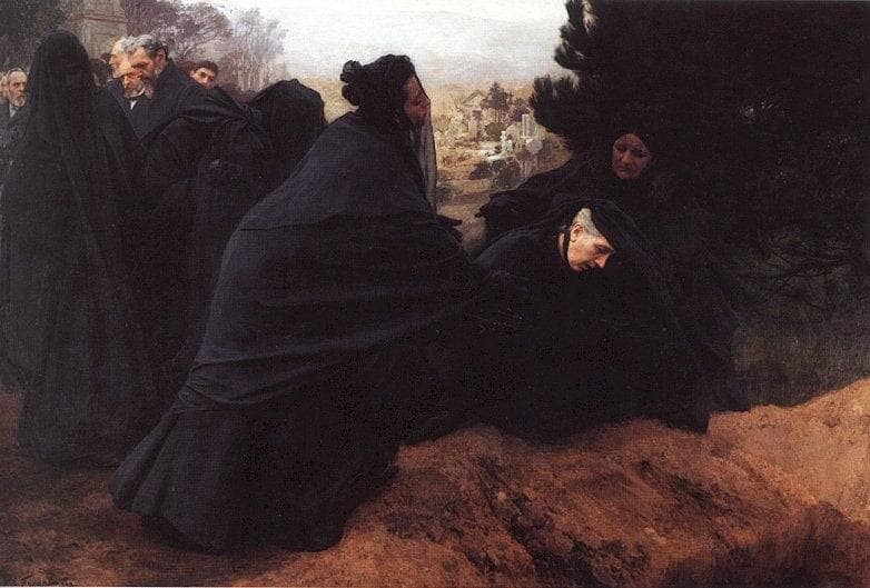 Sorrow by Émile Friant — Oil Painting Reproduction