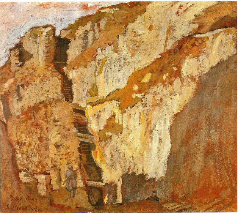 South-front by Albin Egger-Lienz — Oil Painting Reproduction