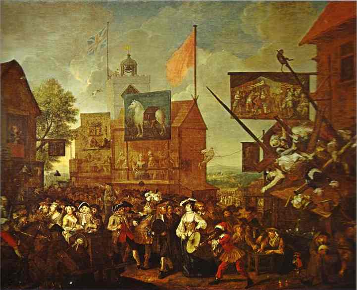 Southwark Fair by William Hogarth — Oil Painting Reproduction